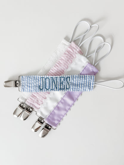 Personalized Pacifier Clip