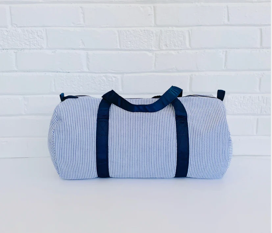 Seersucker Duffle Bag