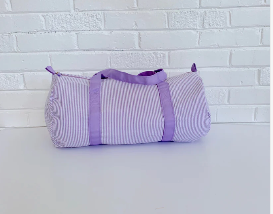 Seersucker Duffle Bag